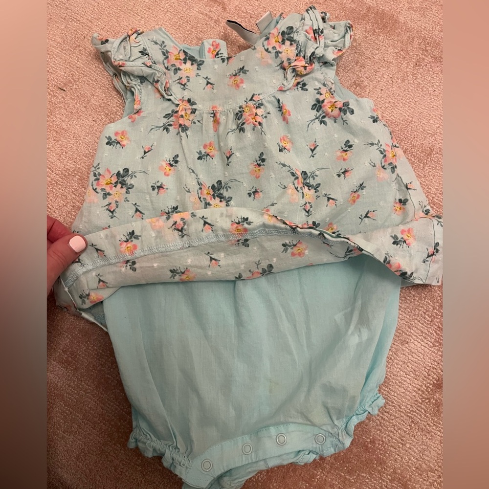 Janie and Jack Romper Dress, Like New, 6-12 months